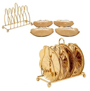 PORTA COPO METAL 4PÇS C/ SUPORTE