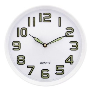 RELÓGIO PAREDE 25CM REDONDO FLUORESCENTE