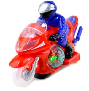 BRINQUEDO MOTO À PILHA MOVIMENTO SOM LUZ 25CM