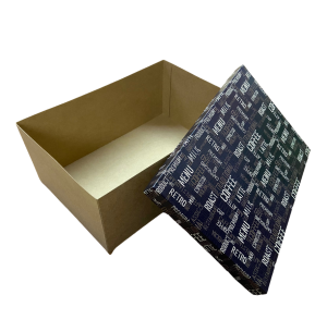 CAIXA PRESENTE 36X24X15CM KRAFT ESTAMPADA