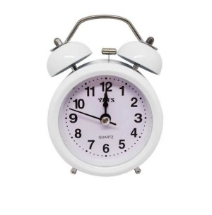 RELÓGIO DESPERTADOR PLÁSTICO ANTIGO 12CM