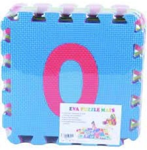 TAPETE EVA NÚMERO 29X29X0,7CM 10UN