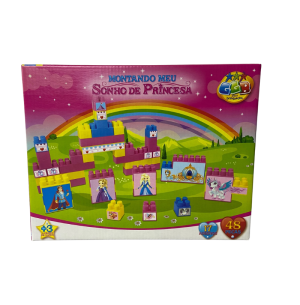 BLOCO MONTAR 48PÇS MEU SONHO DE PRINCESA