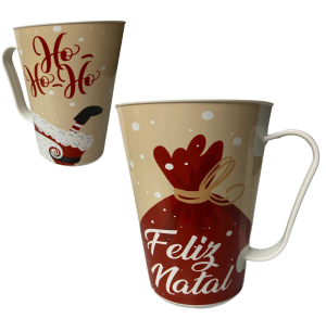 CANECA PLÁSTICA 430ML NATAL