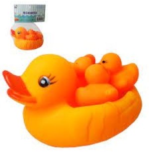 MORDEDOR VINIL PATO FAMÍLIA 4PÇS