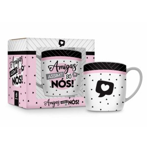CANECA PORCELANA 300ML URBAN AMIGAS ASSIM SÓ NÓS