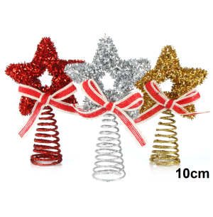 PONTEIRA ESTRELA 10CM GLITTER