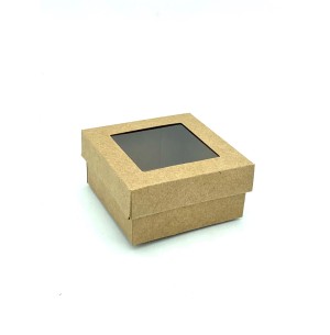 CAIXA PRESENTE 8X8X4CM C/ VISOR