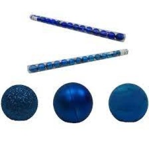 BOLA 5CM MISTA C/ 12 UNIDADES AZUL