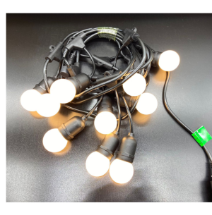 PISCA CORDÃO 10 LEDS LÂMPADA AMARELO MACHO/ FÊMEA