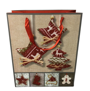 SACOLA PRESENTE 26X32CM GLITTER