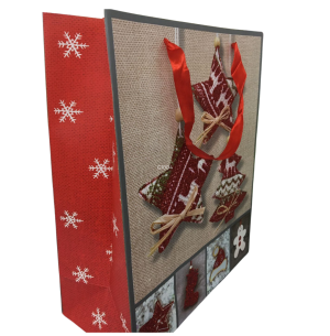 SACOLA PRESENTE 26X32CM GLITTER