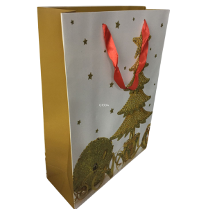 SACOLA PRESENTE 26X32CM GLITTER