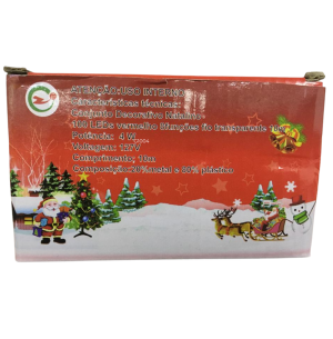 PISCA LED FIO TRANSPARENTE 8 FUNÇÕES 100L VERMELHO