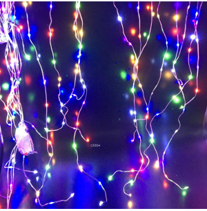 PISCA CASCATA 147 LEDS 8 FUNÇÕES COR FIO DE FADA