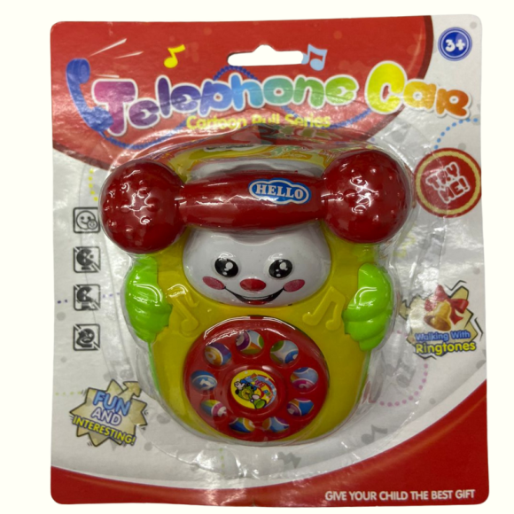 TELEFONE À CORDA CARRINHO 12CM