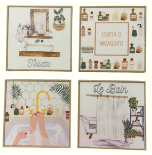 QUADRO DECORATIVO 18CM QUADRADO