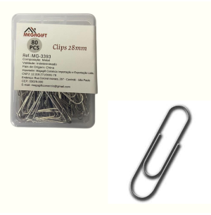 CLIPS METAL 80UN GALVANIZADO