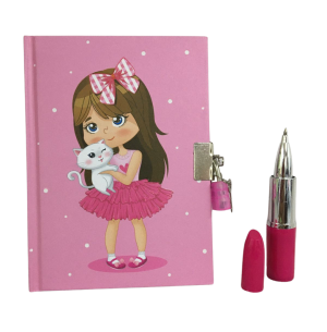 DIÁRIO CADEADO 11X15CM C/ CANETA NA CAIXA