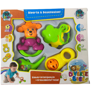 CHOCALHO BEBÊ KIT 4PÇS