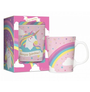 CANECA PORC.280ML PREMIUM UNICÓRNIO
