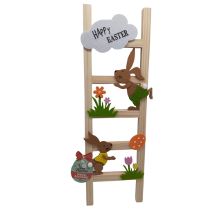 PÁSCOA ADORNO ESCADA COELHO 13X4CM