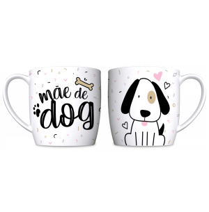 CANECA PORCELANA 300ML URBAN MÃE DE DOG