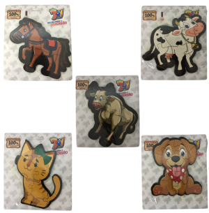 QUEBRA CABEÇA MDF SORTIDO ANIMIAS FAZENDA