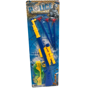 PISTOLA ATIRA DARDO 35CM 3 BALAS