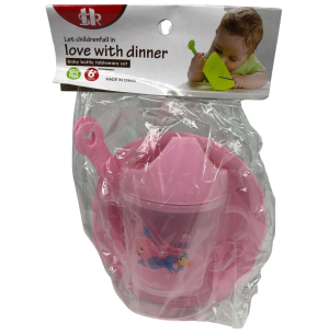 KIT INF.PRATO TALHER E COPO 4PÇS