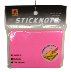 BLOCO ANOTAÇÃO ADESIVO 10X8CM