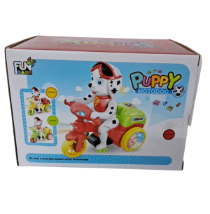 TRICICLO C/CACHORRO MOV.SOM LUZ 19CM