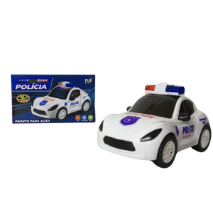 CARRO POLÍCIA BV SOM LUZ 13CM