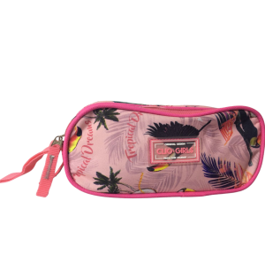 PORTA LÁPIS 20CM 2 DIVISÕES TROPICAL