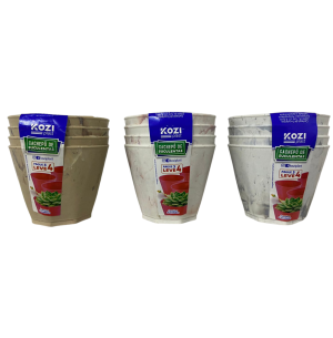 CACHEPÔ PLÁSTICO MINI 8X7CM 4UN