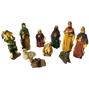 RESINA PRESÉPIO 10FIG.11CM