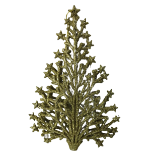 ENFEITE ÁRVORE 15CM GLITTER