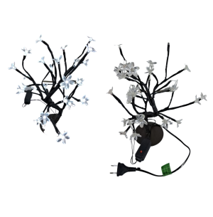 ÁRVORE CEREJEIRA 30CM 28 LEDS BRANCO