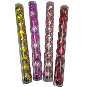  BOLA TUBO 6CM 9UN TEXTURA SORTIDA