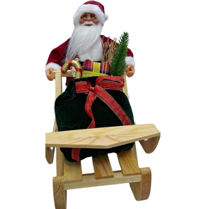  PAPAI NOEL 30CM C/ TRENÓ