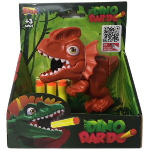 DINO ATIRA DARDO 11CM 3 BALAS