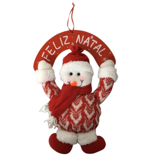  ENFEITE PORTA BONECO 33CM