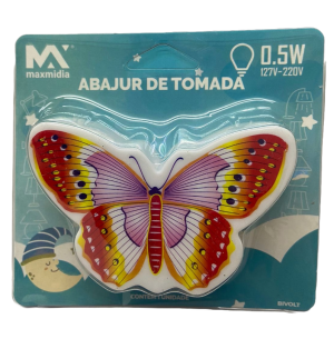 LUMINÁRIA TOMADA 6CM BORBOLETA