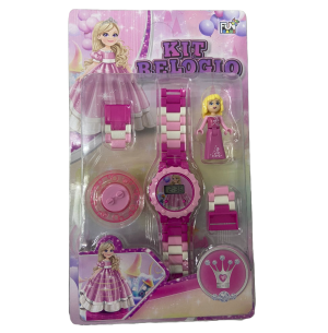 RELÓGIO INFANTIL KIT P/ MONTAR MENINA
