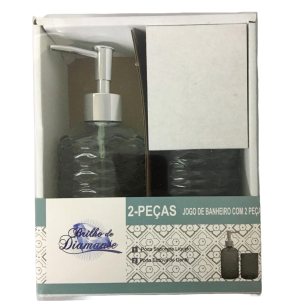 KIT BANHEIRO VIDRO 2PÇS