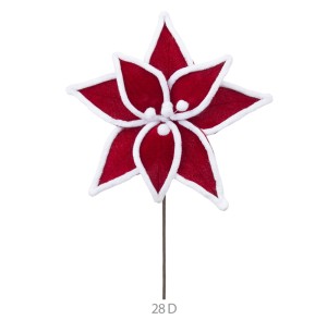 FLOR BICO DE PAPAGAIO VELUDO 26CM VM/BR