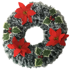 GUIRLANDA 40CM DECORADA FLOCADA