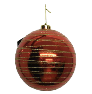 BOLA PCT 15CM DEC.GLITTER VM