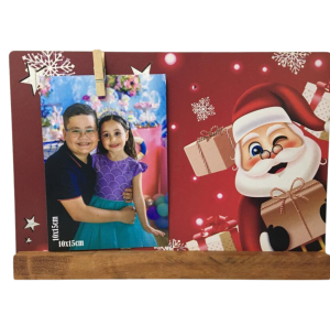  PORTA FOTO MDF 16X18CM PLACA NOEL