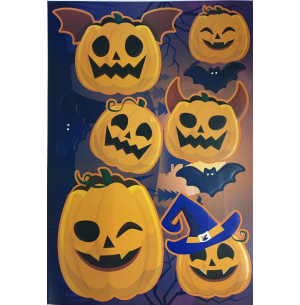 HALLOWEEN PAINEL DECOR.ABÓBORA 60X44CM